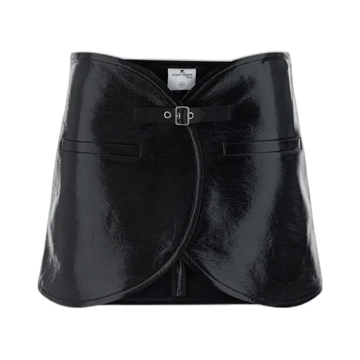 Ellipse Vinyl Mini Skirt