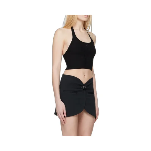 Holistic Buckle Rib Knit Tank Top