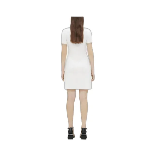 Contrast V-Neck Mini Dress