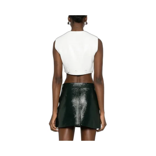 Multiflex Denim Cropped Vest