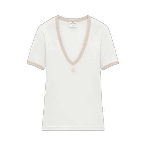 Contrast V-Neck T-Shirt