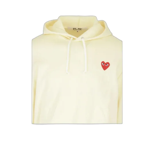 Heart Logo Patch Drawstring Hoodie