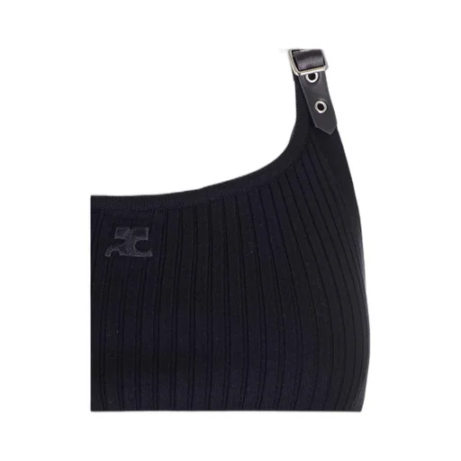 Holistic Buckle Rib Knit Tank Top