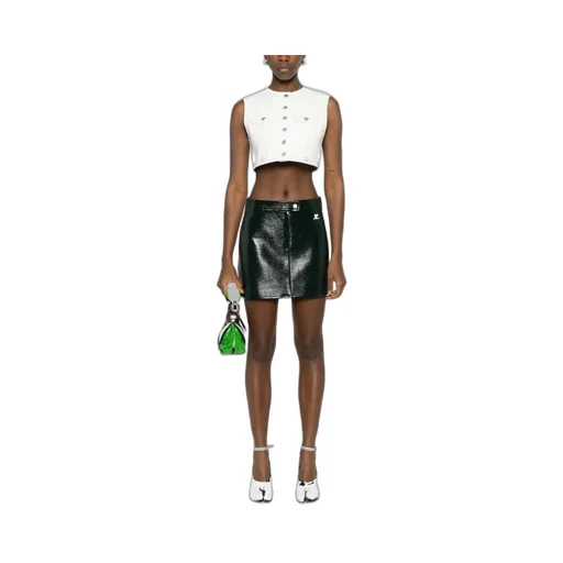 Multiflex Denim Cropped Vest