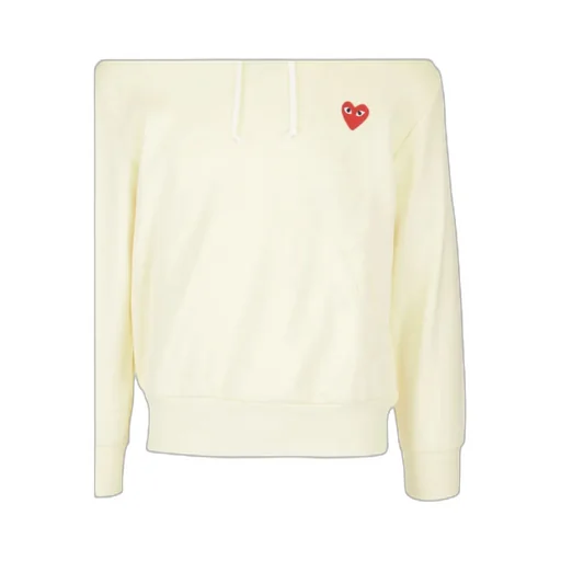 Heart Logo Patch Drawstring Hoodie