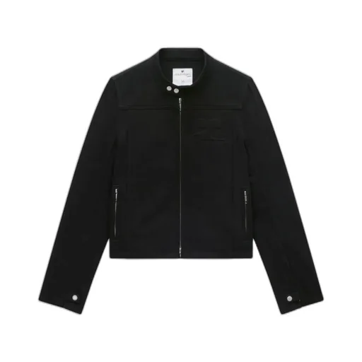 Iconic Denim Biker Jacket