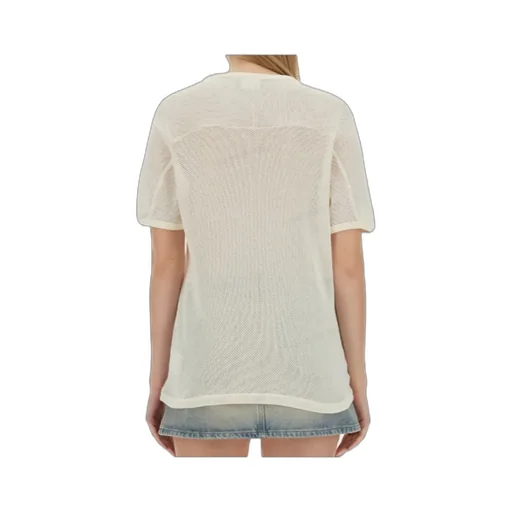 Logo Printed Mesh T-Shirt