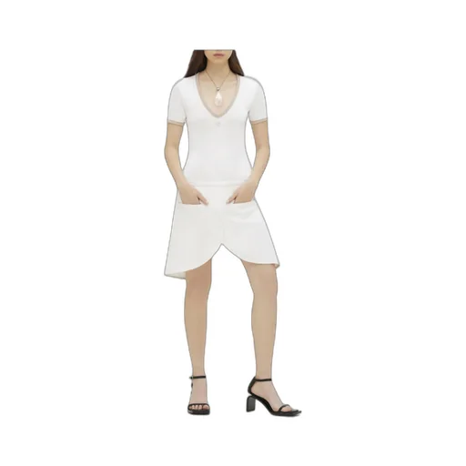 Contrast V-Neck T-Shirt