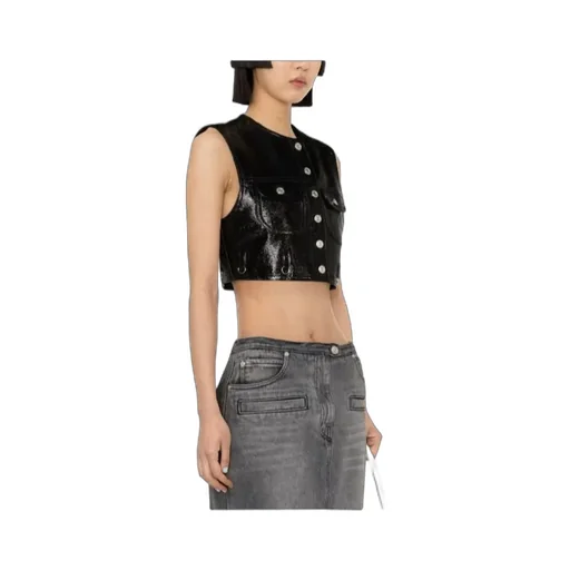 Multiflex Vinyl Cropped Vest