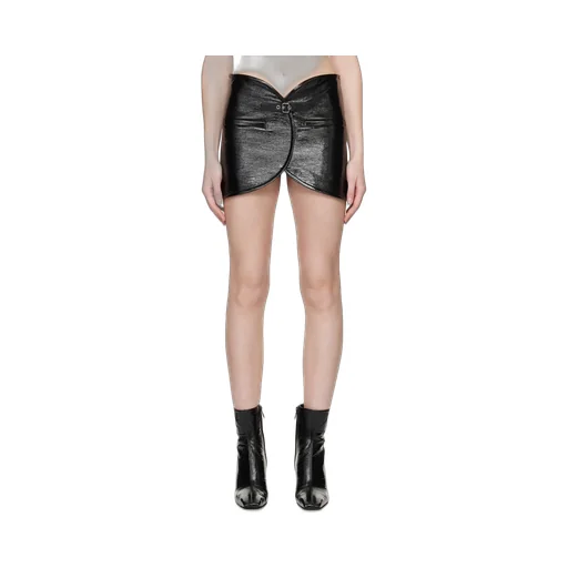 Ellipse Vinyl Mini Skirt