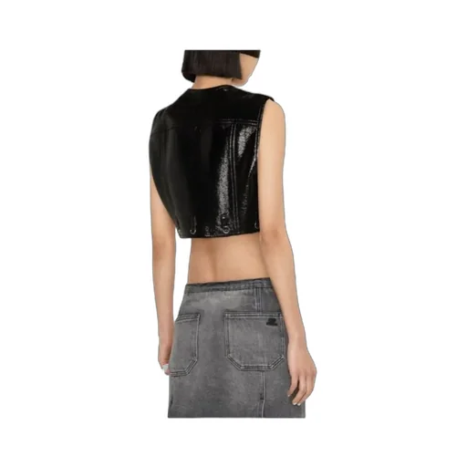 Multiflex Vinyl Cropped Vest