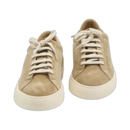 Patterned Tongue Suede Sneakers