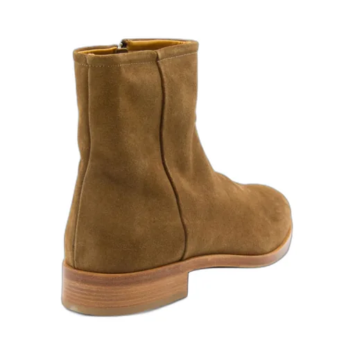Zippered Suede Boot