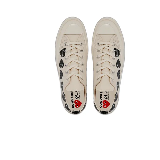Heart Logo Printed Low-Top Sneakers