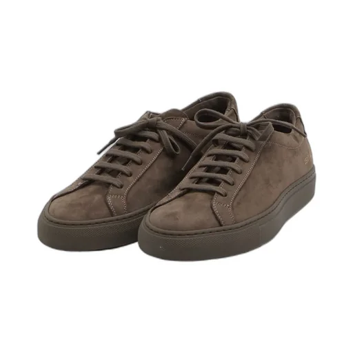 Suede-Leather Low-Top Sneakers