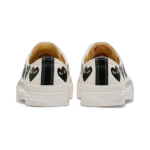 Heart Logo Printed Low-Top Sneakers