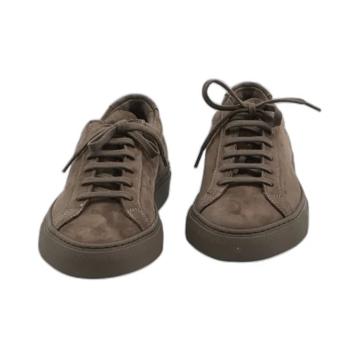 Suede-Leather Low-Top Sneakers