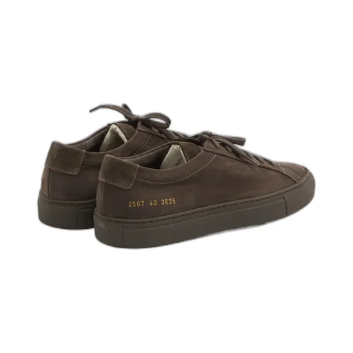 Suede-Leather Low-Top Sneakers