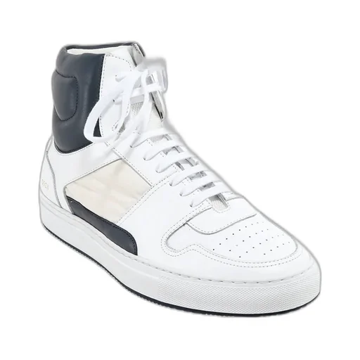 High-Top Leather-Panelled Sneakers