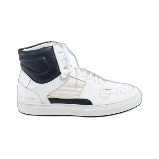 High-Top Leather-Panelled Sneakers