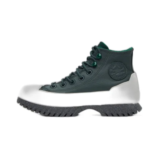 Round Head Lace High-Top Casual Sneakers