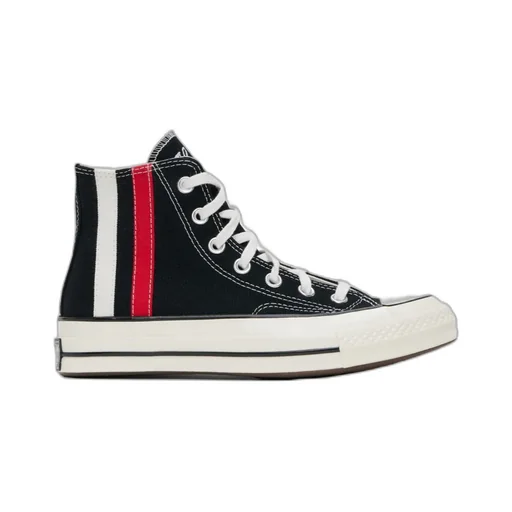 Striped Lace High-Top Casual Shoes