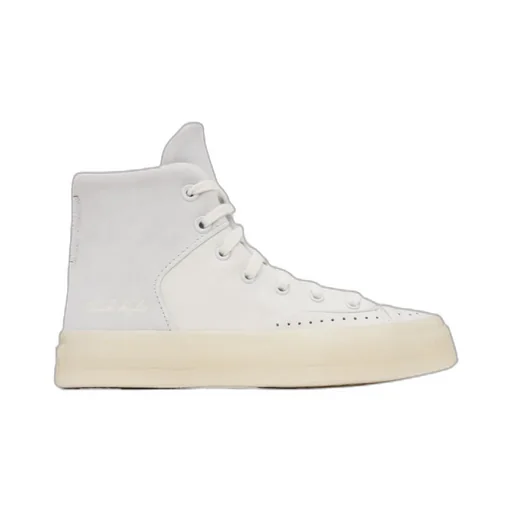Round Head Lace High-Top Casual Sneakers