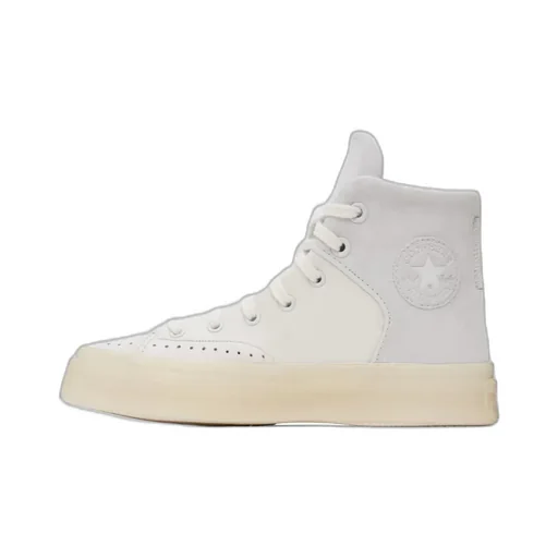 Round Head Lace High-Top Casual Sneakers