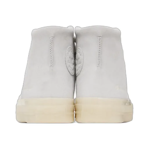 Round Head Lace High-Top Casual Sneakers