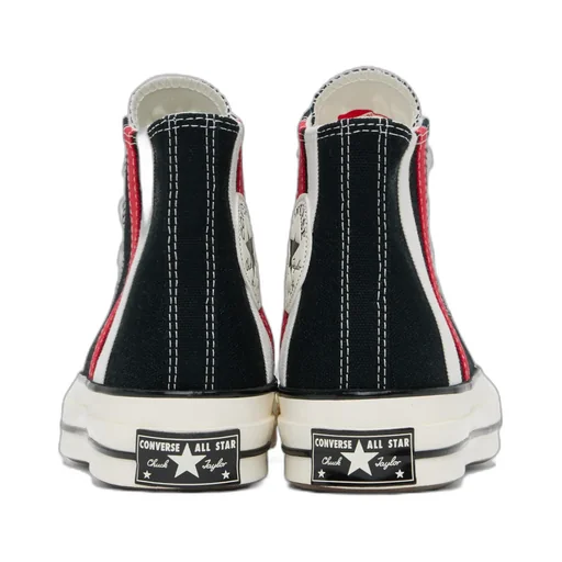 Striped Lace High-Top Casual Shoes