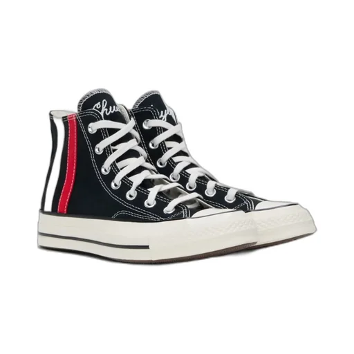 Striped Lace High-Top Casual Shoes