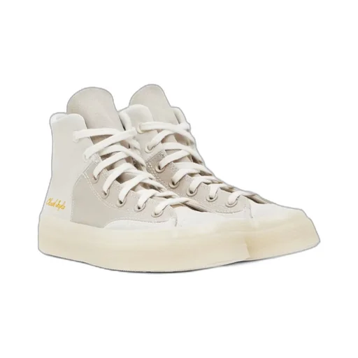 Logo Embroidered High-Top Skate Shoes
