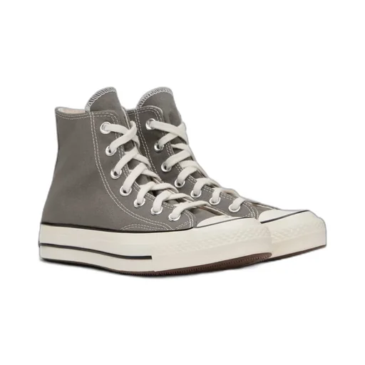 Round Head Lace High-Top Casual Sneakers