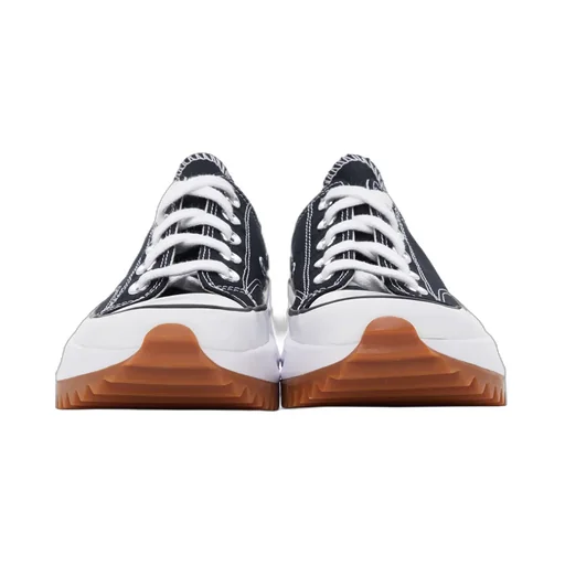 Logo-Spliced Lace-Up Sneakers