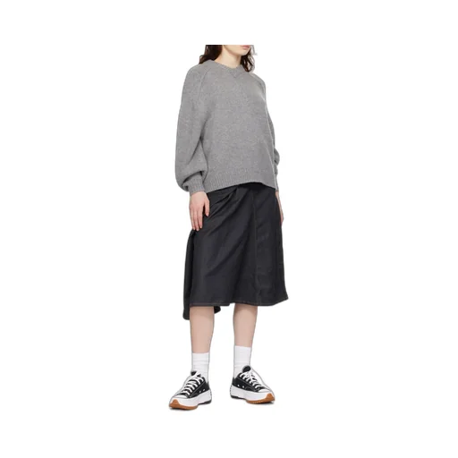 Logo-Spliced Lace-Up Sneakers