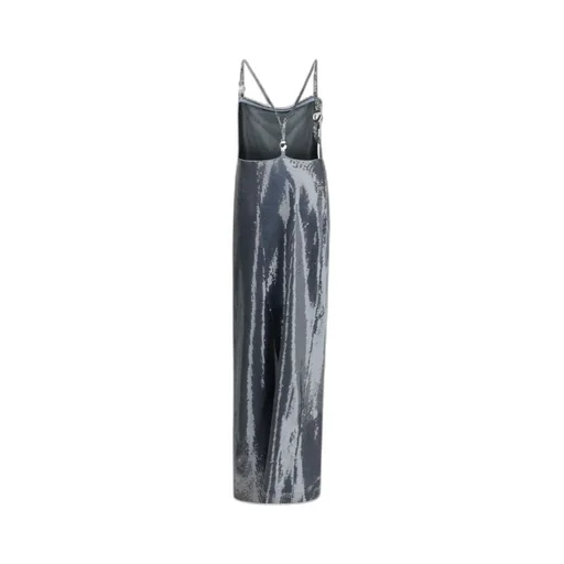 Logo-Strap Open Back Dress