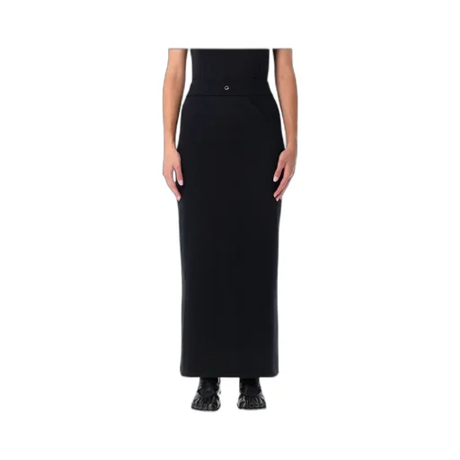 Slit-Detailed High-Waist Maxi Skirt