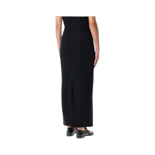 Slit-Detailed High-Waist Maxi Skirt