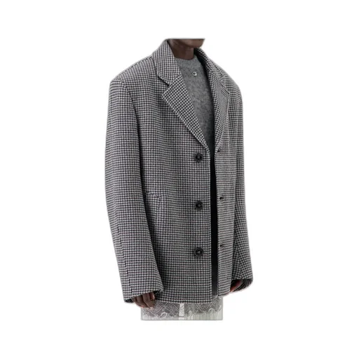 Single-Breasted Long-Sleeve Coat