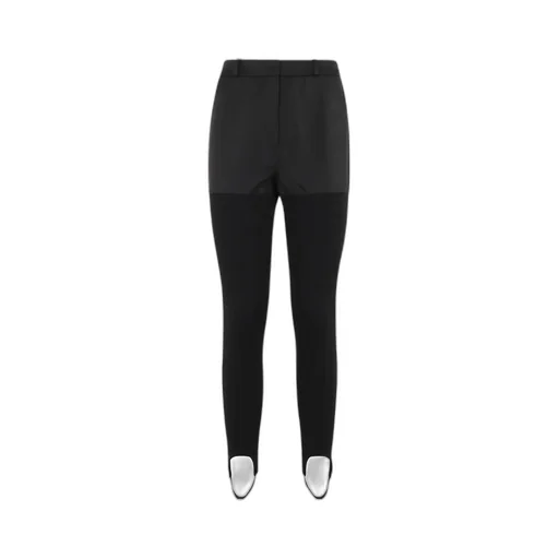 High-Waist Skinny Stirrup Trousers