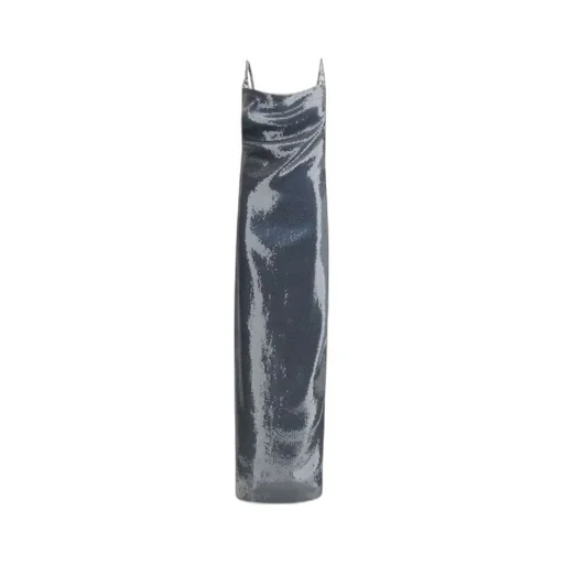 Logo-Strap Open Back Dress