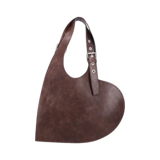 Heart-Shaped Top Handle Tote Bag