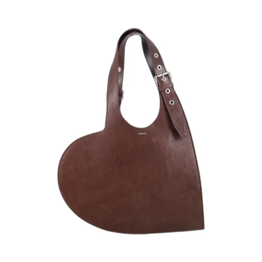Heart-Shaped Top Handle Tote Bag