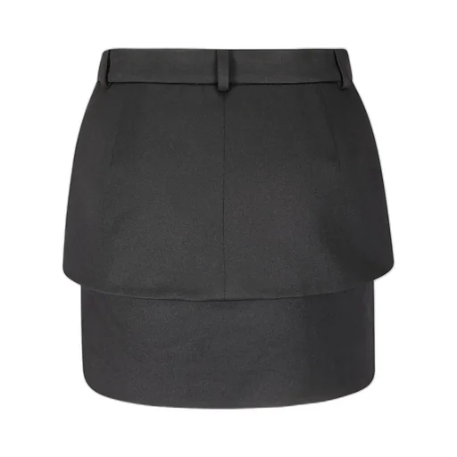 Pocket Detailed Basque Mini Skirt