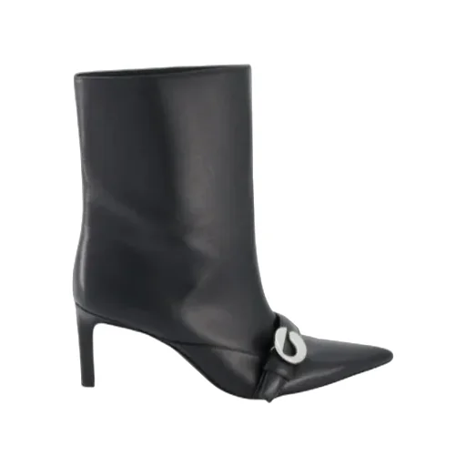 Ankle Heeled Belt Boots