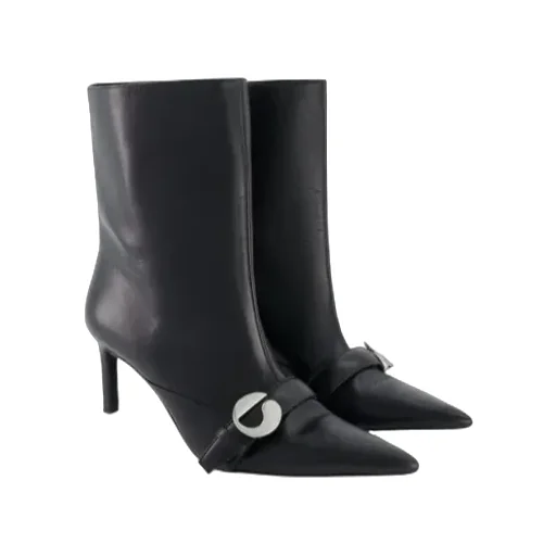 Ankle Heeled Belt Boots