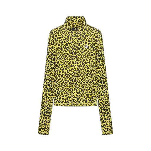 Leopard Print Turtleneck Sweater