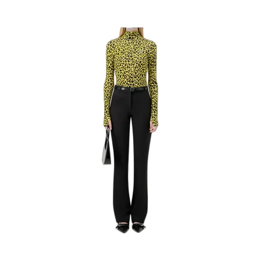 Leopard Print Turtleneck Sweater