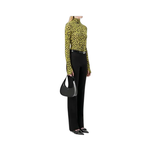 Leopard Print Turtleneck Sweater