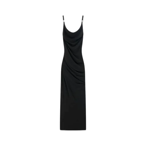 Cowl-Neck Strap Dress